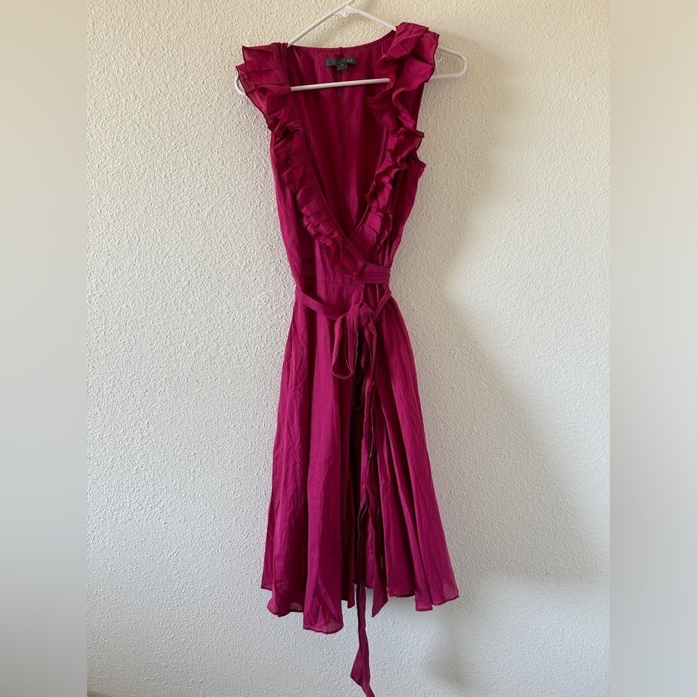 Forever 21 Women’s Wrap Dress Medium Magenta Wedding Party Spring